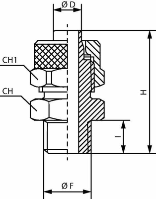 Pièces agricoles - Pièce pneumatique - Raccord adaptable droit