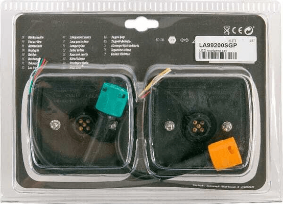 Pièces agricoles - Eclairage - Kit feux arrière LED carré universel baïonnette