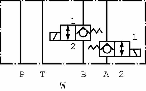 Pièces agricoles - Hydraulique - Clapet antiret. él.KRMSC-03W-1