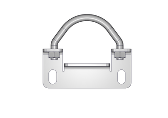Materiels - Accessoires 0Kg-5Kg - FERRURE SUPPORT ECRAN FRONTAL D.76MM