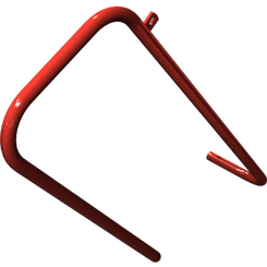 Pièces agricoles - Pièce divers - main courante droite soudée -peinte-