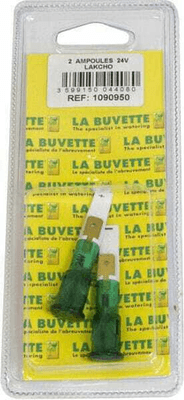 Pièces agricoles - Cloture,Jardin & Sylviculture - Ampoules 24V, blister 2 pièces