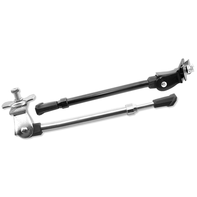 Pièces Quad & Motos - Vélo - Béquille latérale de vélo ajustable V BIKE montage sur axe de pédalier 20 - 28'' noir