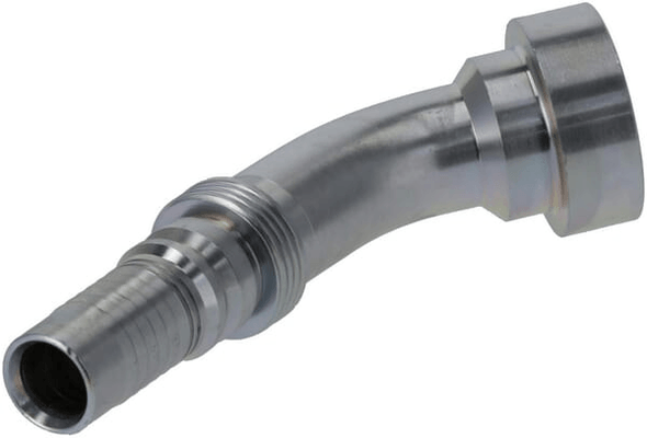 Pièces agricoles - Hydraulique - Raccord à sertir 4SH-DN20 bride Ø 41,3 mm 45°