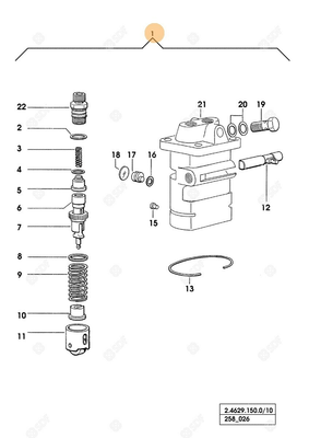 Pièces agricoles - Pieces moteur - POMPE INJECTION Deutz-Fahr origine