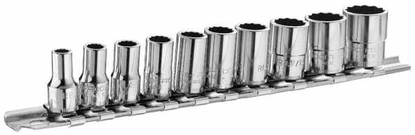 Outils - Outils divers - Jeu de 10 douilles 1/4 en rack