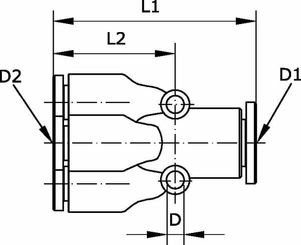 Pièces agricoles - Pièce pneumatique - Connecteur de réduction 4 voies