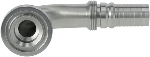 Pièces agricoles - Hydraulique - Raccord à sertir 4SH-DN25 avec flasque ø54,0 mm 90°