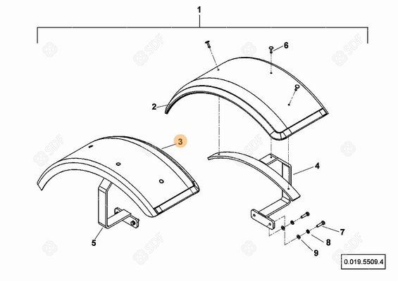 Pièces agricoles - Cabine et structure - AILE