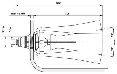 Pièces agricoles - Pièce Pulvérisateur - Agitateur hydraulique pivotant contrôlable avec buse de 2 mm