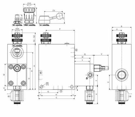 Pièces agricoles - Hydraulique - Clapet de régulation de pression en acier
