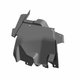 COVER-SCM,LH,BLK Polaris origine