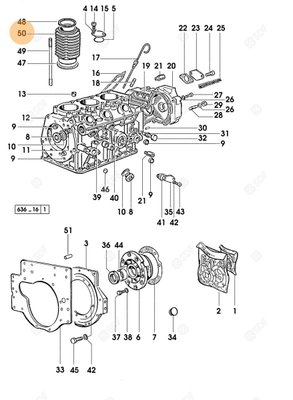 Pièces agricoles - Pieces moteur - CYLINDRE MOTEUR Deutz-Fahr origine