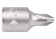 Douille tournevis monobloc 1/4 PHILLIPS N°2