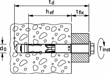 Pièces agricoles - Fasteners - Cheville d'ancrage FH 10/10 (2)