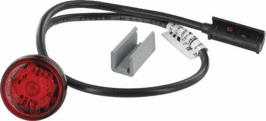 Pièces agricoles - Eclairage - Feu de gabarit LED, rond, 12/24V, rouge, à boulonner, Monopoint II by Aspöck