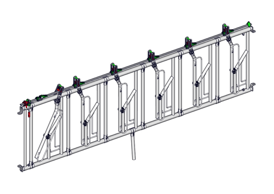 Materiels - Cornadis - PACK DE 6 PANNEAUX AXIAL II REG DE 6P./4M L.3.70M