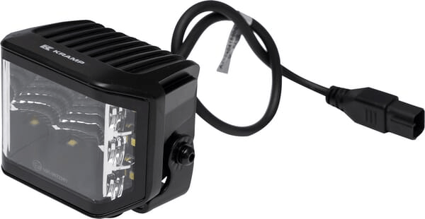 Pièces agricoles - Eclairage - Phare de travail LED, 70W, 8400 lm, carré, 12/24V, blanc, 97x77x75mm prise Deutsch, faisceau diffus, 10 LED