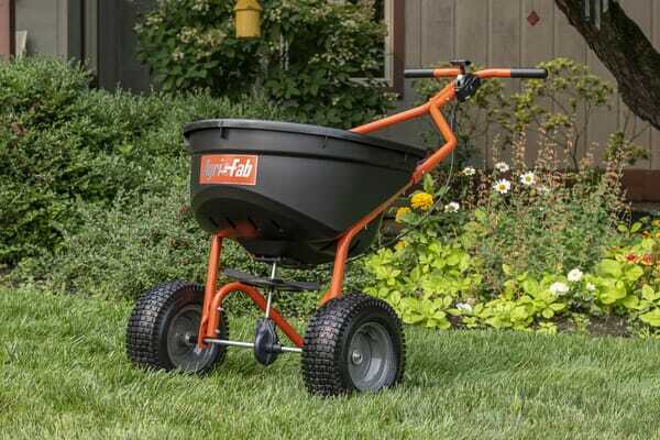 Pièces agricoles - Jardin et forêt pièce adaptable - Épandeur d'engrais avec bouton poussoir 50 kg