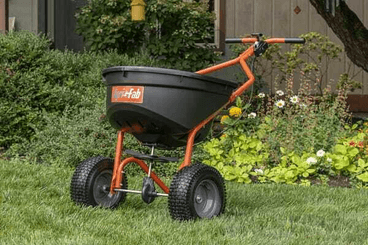 Pièces agricoles - Jardin et forêt pièce adaptable - Épandeur d'engrais avec bouton poussoir 50 kg