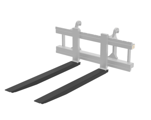 Materiels - Fourche à palette - Rallonges, la paire, 8t, L 2m