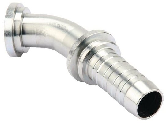 Pièces agricoles - Hydraulique - Racc. à sertir DN32+50,8 bride 45°