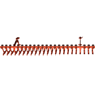 Pièces agricoles - Pièce divers - BARRE DE DECROTTOIR 3.00m complet