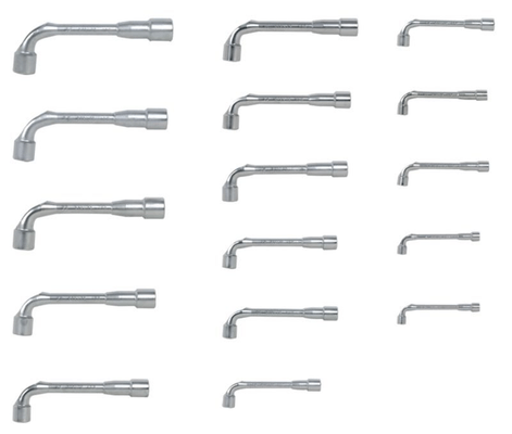 Outils - Outils divers - Jeu 22 clés à pipe 6 x 6 pans débouchées 8 à 32 mm (par 1)
