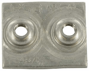 Pièces agricoles - Hydraulique - Plaque à souder simple inox Gr.1