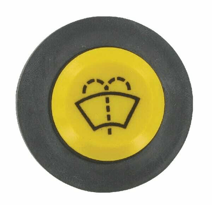 Pièces agricoles - Electricité - Interrupteur à poussoir, essuie-glaces, rond, jaune