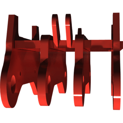 Pièces agricoles - Pièce divers - Support de tendeur RS peinte