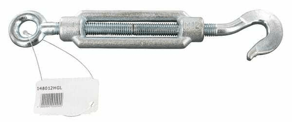 Pièces agricoles - Fasteners - Vis serr ouvert + crochet + œillet M12 zin