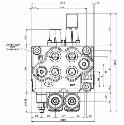 Pièces agricoles - Hydraulique - Distributeur monobloc