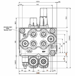 Pièces agricoles - Hydraulique - Distributeur monobloc