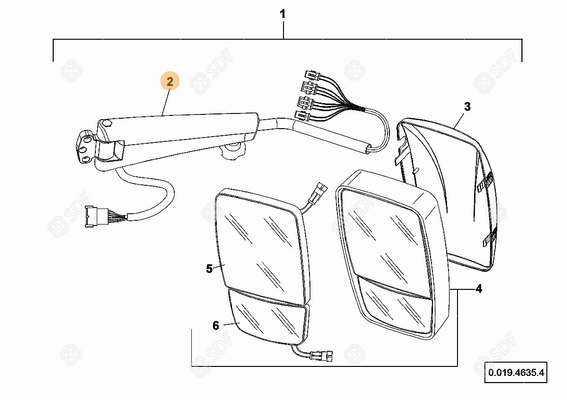 Pièces agricoles - Cabine et structure - SUPPORT