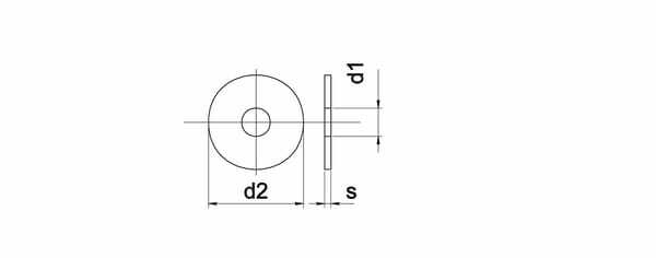 Pièces agricoles - Fasteners - Rondelle M30x68x10mm, Acier zingué DIN 7349 Kramp