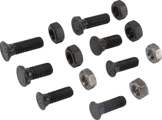 Pièces agricoles - Travail du sol - Pack de vis 3x M10x30 CO, 2x M12x30 CO, 2x M12x45 CO + Ecrous