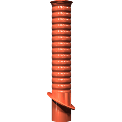 Pièces agricoles - Pièce divers - Tube diffuseur 135-système soudé -peint