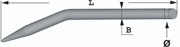 Pièces agricoles - Fenaison & élevage - Dent de pince latérale Mailleux 550 mm Ø25