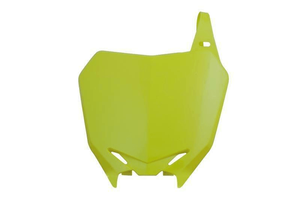 Pièces Quad & Motos - Plastiques - Plaque numéro frontale RACETECH jaune Suzuki RM-Z250/450