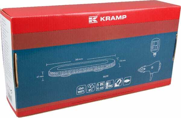 Pièces agricoles - Eclairage - Rampe lumineuse mini-rampe LED magnétique 3x42W