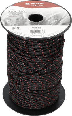 Pièces agricoles - Moteurs pièce adaptable - Cordon de lanceur 4,0 mm x 100 m noir