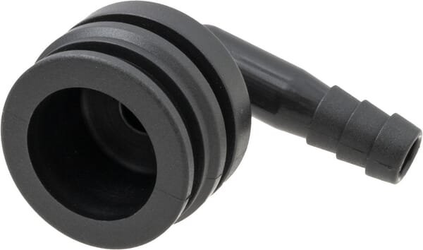 Pièces agricoles - Pièce Pulvérisateur - Raccord à fourche, femelle 90° AF3, embout de tuyau 10 mm