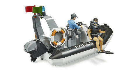 Loisirs - Jouets - Bateau gonflable de la police bworld