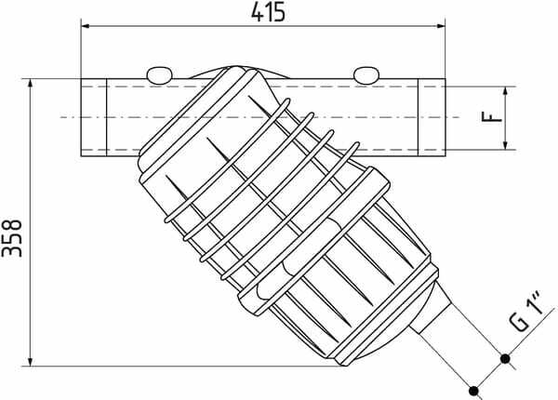 Pièces agricoles - Pièce Pulvérisateur - Filtre In-Line 3" 32 Mesh