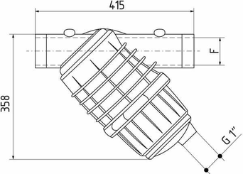 Pièces agricoles - Pièce Pulvérisateur - Filtre In-Line 3" 32 Mesh