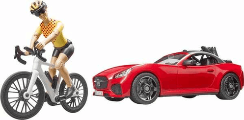Loisirs - Jouets - Roadster avec 1 vélo de route et cycliste