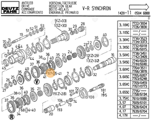 Pièces agricoles - Synchro - JEU DE SYNCHRON
