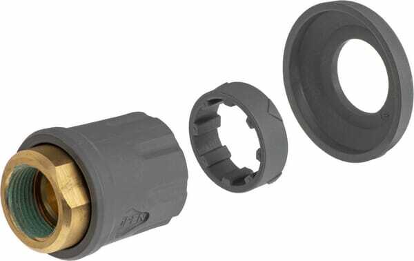 Pièces agricoles - Hydraulique - Accouplement ST-247 filetage femelle TR22, laiton, avec couvercle