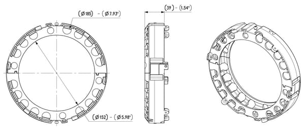 Pièces agricoles - Transmission - Bague de roulement cône CvJ VP9